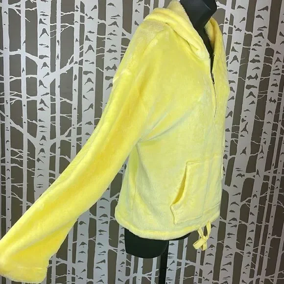 Pink
Rose NEW Yellow Super Soft Fleece Zip Neck Hoodie sz M - Picture 2 of 7